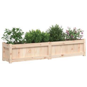vidaXL Ζαρντινιέρα 150 x 31 x 31 εκ. από Μασίφ Ξύλο Πεύκου