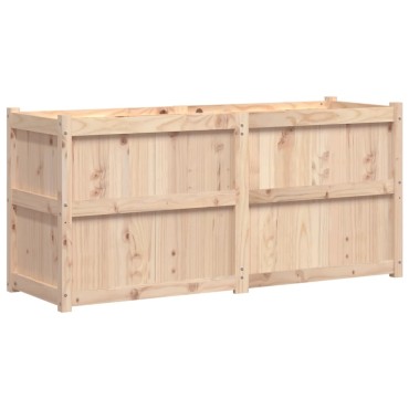 vidaXL Ζαρντινιέρα Κήπου 150 x 50 x 70 εκ. από Μασίφ Ξύλο Πεύκου
