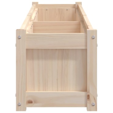 vidaXL Ζαρντινιέρα 180 x 31 x 31 εκ. από Μασίφ Ξύλο Πεύκου