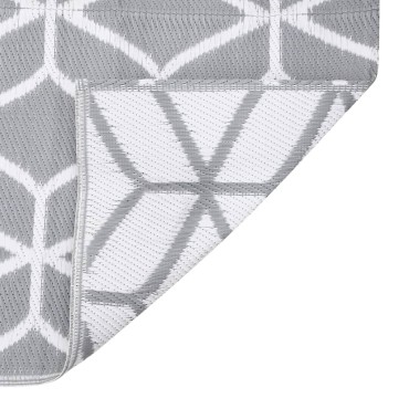 vidaXL Χαλί εξωτερικού χώρου ARAKIL Γκρι 140x200 cm PP