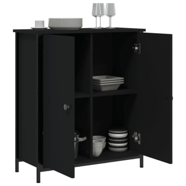 vidaXL Ντουλάπι Μαύρο 70x30x80cm από Επεξεργασμένο Ξύλο 1 τεμ.
