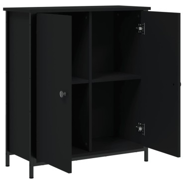 vidaXL Ντουλάπι Μαύρο 70x30x80cm από Επεξεργασμένο Ξύλο 1 τεμ.