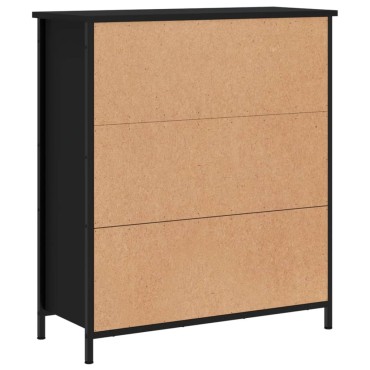 vidaXL Ντουλάπι Μαύρο 70x30x80cm από Επεξεργασμένο Ξύλο 1 τεμ.