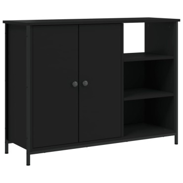 vidaXL Μπουφές Μαύρος 100x33x75cm από Επεξεργασμένο Ξύλο 1 τεμ.