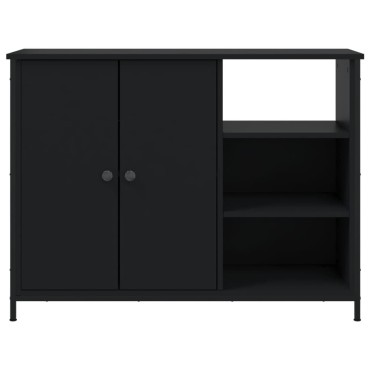 vidaXL Μπουφές Μαύρος 100x33x75cm από Επεξεργασμένο Ξύλο 1 τεμ.