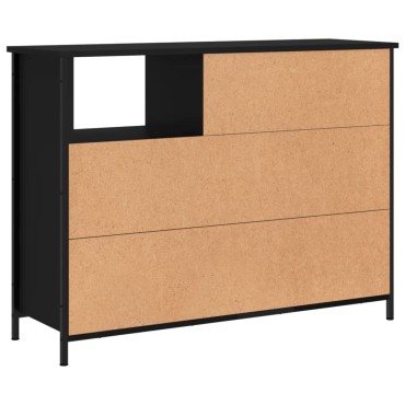 vidaXL Μπουφές Μαύρος 100x33x75cm από Επεξεργασμένο Ξύλο 1 τεμ.