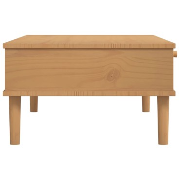 vidaXL Τραπεζάκι Σαλονιού SENJA Καφέ / Ρατάν 100x55x33cm Μασίφ Ξύλο 1 τεμ.