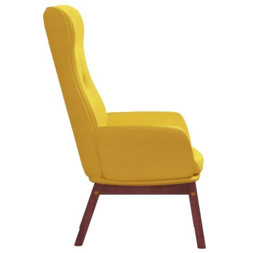 vidaXL Πολυθρόνα Relax Κίτρινο Μουσταρδί Υφασμάτινη 70x77x94cm 1 τεμ.