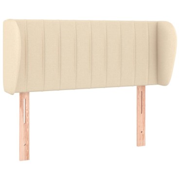 vidaXL Κεφαλάρι με Πτερύγια Κρεμ 103x23x78/88cm Υφασμάτινο 1 τεμ.