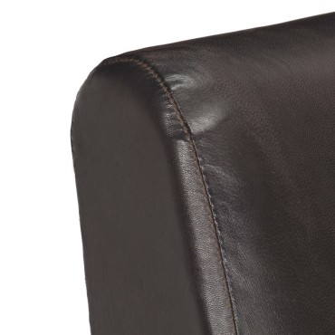 vidaXL Πολυθρόνα Γκρι από Γνήσιο Δέρμα 61x70x74cm 1 τεμ.