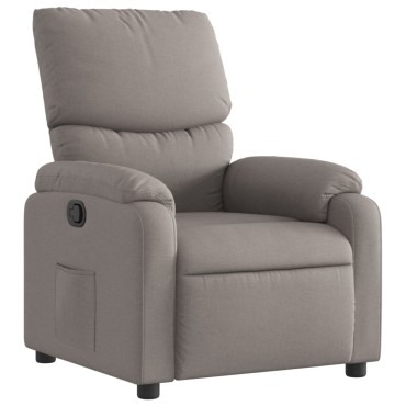 vidaXL Πολυθρόνα Ανακλινόμενη Taupe Υφασμάτινη 75x99x99cm 1 τεμ.