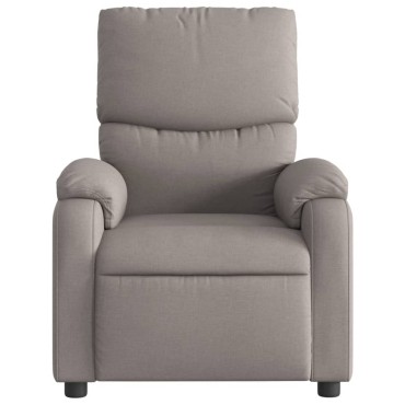 vidaXL Πολυθρόνα Ανακλινόμενη Taupe Υφασμάτινη 75x99x99cm 1 τεμ.
