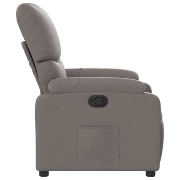 vidaXL Πολυθρόνα Ανακλινόμενη Taupe Υφασμάτινη 75x99x99cm 1 τεμ.