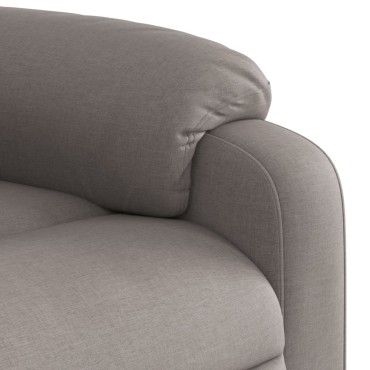 vidaXL Πολυθρόνα Ανακλινόμενη Taupe Υφασμάτινη 75x99x99cm 1 τεμ.