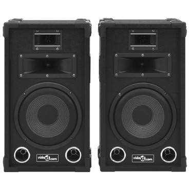 vidaXL Ηχεία Επαγγελματικά Παθητικά Hifi 2 τεμ. Μαύρα 800 W