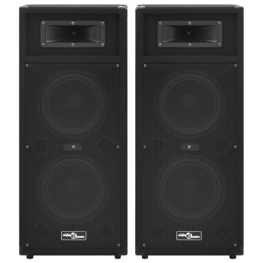 vidaXL Ηχεία Επαγγελματικά Παθητικά Hifi 2 τεμ. Μαύρα 1000 W