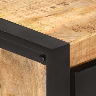 vidaXL Έπιπλο Τηλεόρασης 140x30x40cm από Ακατέργαστο Ξύλο Μάνγκο