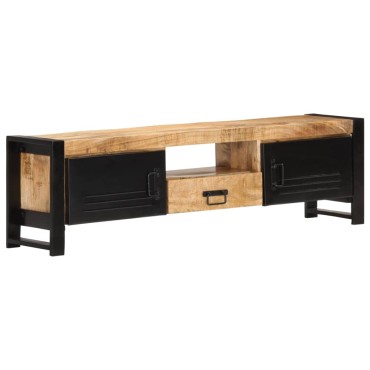 vidaXL Έπιπλο Τηλεόρασης 140x30x40cm από Ακατέργαστο Ξύλο Μάνγκο