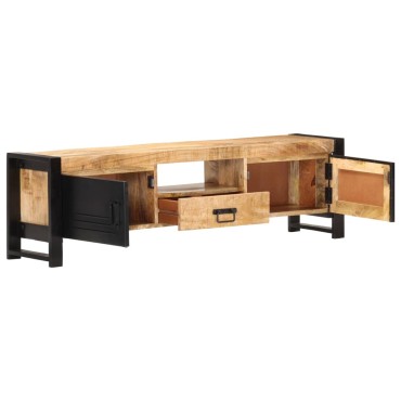 vidaXL Έπιπλο Τηλεόρασης 140x30x40cm από Ακατέργαστο Ξύλο Μάνγκο