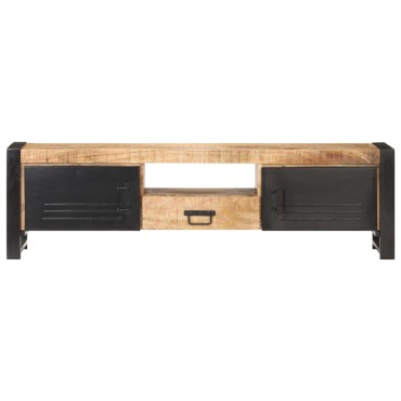 vidaXL Έπιπλο Τηλεόρασης 140x30x40cm από Ακατέργαστο Ξύλο Μάνγκο