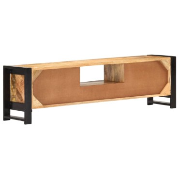 vidaXL Έπιπλο Τηλεόρασης 140x30x40cm από Ακατέργαστο Ξύλο Μάνγκο