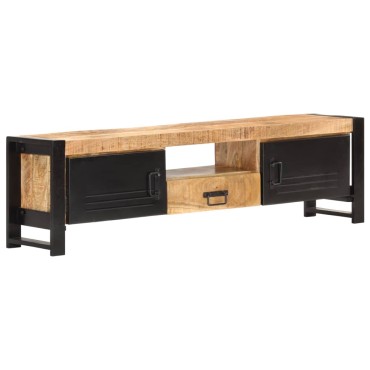 vidaXL Έπιπλο Τηλεόρασης 140x30x40cm από Ακατέργαστο Ξύλο Μάνγκο