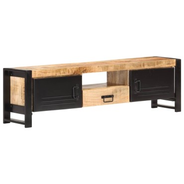 vidaXL Έπιπλο Τηλεόρασης 140x30x40cm από Ακατέργαστο Ξύλο Μάνγκο