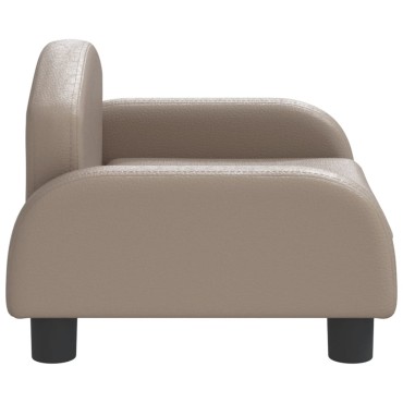 vidaXL Καναπές Παιδικός Καπουτσίνο 50x40x30cm από Συνθ. Δέρμα 1 τεμ.