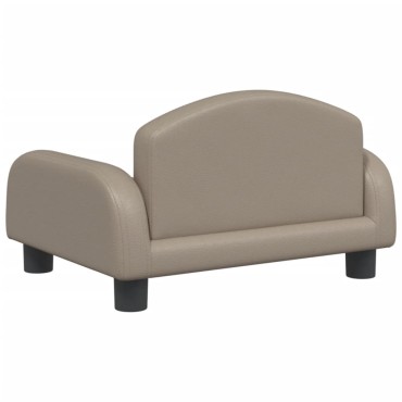vidaXL Καναπές Παιδικός Καπουτσίνο 50x40x30cm από Συνθ. Δέρμα 1 τεμ.