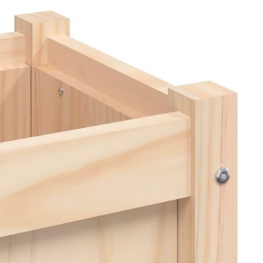 vidaXL Ζαρντινιέρα 60 x 31 x 31 εκ. από Μασίφ Ξύλο Πεύκου