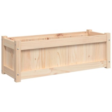 vidaXL Ζαρντινιέρα Κήπου 90 x 31 x 31 εκ. από Μασίφ Ξύλο Πεύκου