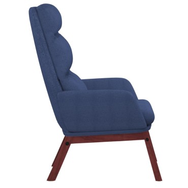 vidaXL Πολυθρόνα Relax Μπλε Υφασμάτινη 70x77x98cm 1 τεμ.