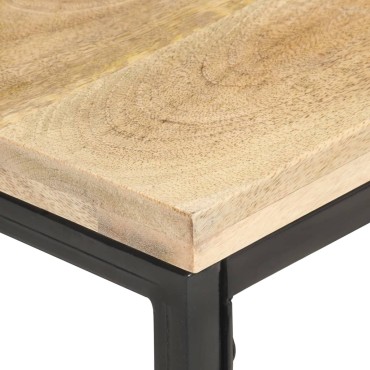 vidaXL Τραπεζάκι Βοηθητικό 40x40x35cm Μασίφ Ξύλο Μάνγκο 1 τεμ.