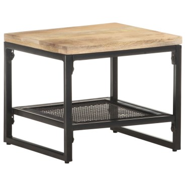 vidaXL Τραπεζάκι Βοηθητικό 40x40x35cm Μασίφ Ξύλο Μάνγκο 1 τεμ.