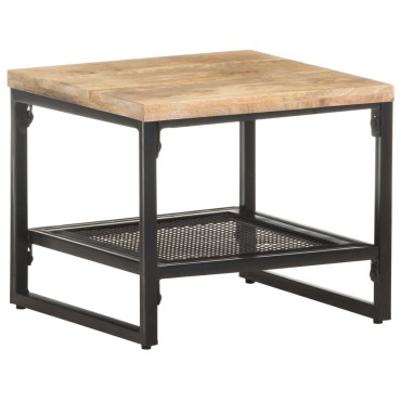 vidaXL Τραπεζάκι Βοηθητικό 40x40x35cm Μασίφ Ξύλο Μάνγκο 1 τεμ.
