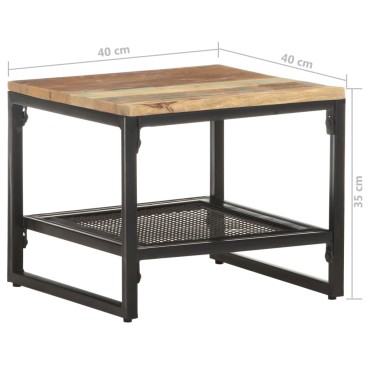 vidaXL Τραπεζάκι Βοηθητικό 40x40x35cm Μασίφ Ανακυκλωμένο Ξύλο 1 τεμ.
