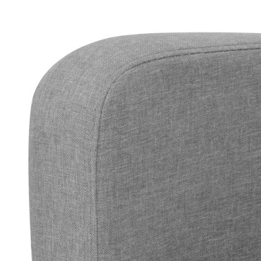 vidaXL Καναπές Τριθέσιος Ανοιχτό Γκρι 180x65x76cm 1 τεμ.