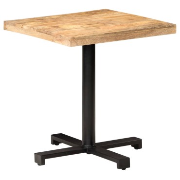vidaXL Τραπέζι Bistro Τετράγωνο 70x70x75cm Ακατέργαστο Ξύλο Μάνγκο 1 τεμ.