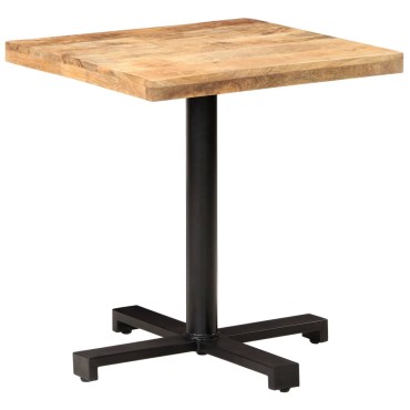 vidaXL Τραπέζι Bistro Τετράγωνο 70x70x75cm Ακατέργαστο Ξύλο Μάνγκο 1 τεμ.