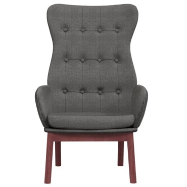 vidaXL Πολυθρόνα Relax Σκούρο Γκρι Υφασμάτινη 70x77x94cm 1 τεμ.