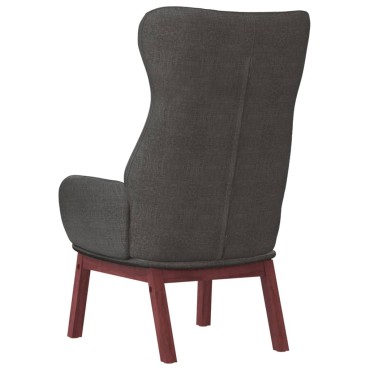 vidaXL Πολυθρόνα Relax Σκούρο Γκρι Υφασμάτινη 70x77x94cm 1 τεμ.