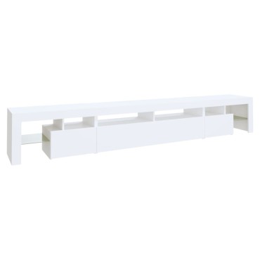 vidaXL Έπιπλο Τηλεόρασης με LED Λευκό 260x36,5x40cm