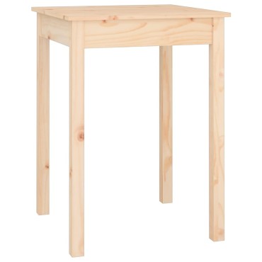 vidaXL Τραπεζαρία 55x55x75cm από Μασίφ Ξύλο Πεύκου 1 τεμ.