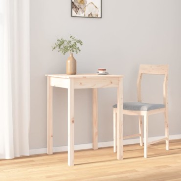 vidaXL Τραπεζαρία 55x55x75cm από Μασίφ Ξύλο Πεύκου 1 τεμ.