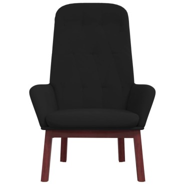 vidaXL Πολυθρόνα Relax Μαύρη Βελούδινη 70x77x98cm 1 τεμ.