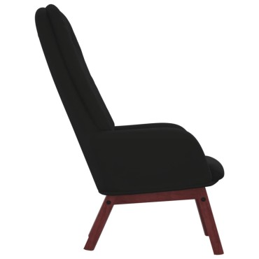 vidaXL Πολυθρόνα Relax Μαύρη Βελούδινη 70x77x98cm 1 τεμ.