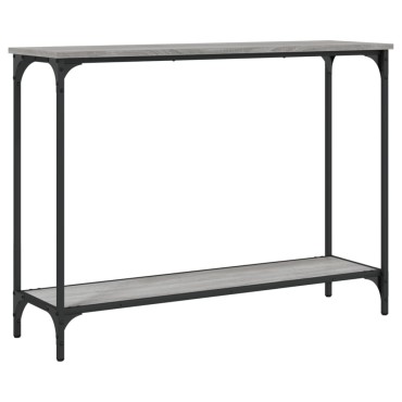 vidaXL Τραπέζι Κονσόλα Γκρι Sonoma 101x30,5x75cm Επεξεργασμένο Ξύλο 1 τεμ.