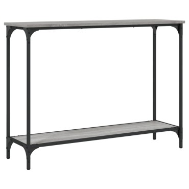 vidaXL Τραπέζι Κονσόλα Γκρι Sonoma 101x30,5x75cm Επεξεργασμένο Ξύλο 1 τεμ.