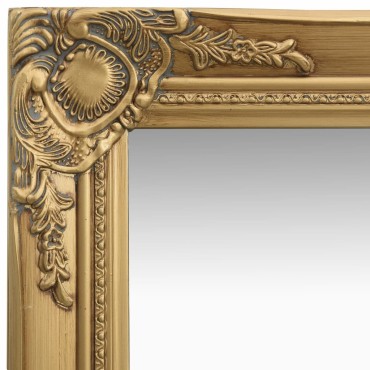 vidaXL Καθρέφτης Τοίχου με Μπαρόκ Στιλ Χρυσός 50 x 60 εκ.