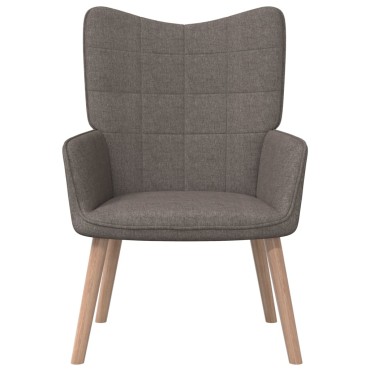 vidaXL Πολυθρόνα Relax Χρώμα Taupe Υφασμάτινη 61,5x69x95,5cm 1 τεμ.